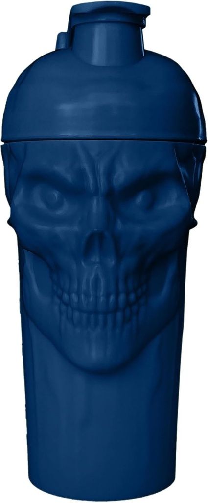 JNX SPORTS Förbannelsen! Skull Shaker Bottle, 24-unce, Navy Limited Edition, Supplement Mixer med Classic Loop Top