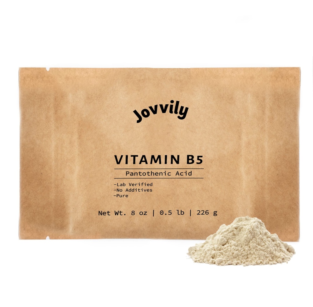 Vitamin B5 - Pantothenic Acid - 8 oz - D-Calcium Pantothenate - Alltid ren - Inga filter eller tillsatser