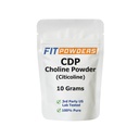 Citicoline Powder, CDP Choline Powder Pure med Scoop, icke-GMO, kognitivt tillskott för minne och lärande (10 Grams)