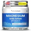 NaturligtvisMum Kids Magnesium Bedtime Lotion med vitamin D | Stöd för sömn, hjärta, ben, nerv, gut och muskelhälsa | Alternativ till Melatonin | Lavendel & Chamomile 4.2 fl oz