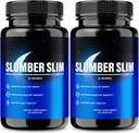 (2 Pack) Slumber Slim Weight Loss, Officiell SlumberSlim Complex Formel, Alla naturliga piller för att stödja fitness och övergripande Wellness, Premium Keto Capsules, Slumber Slim Recensioner (120 kapslar)