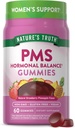 Naturens sanning PMS Hormonal Balance Support Gummies för kvinnor | 60 greve | Vegan, icke-GMO & Gluten fri tillägg