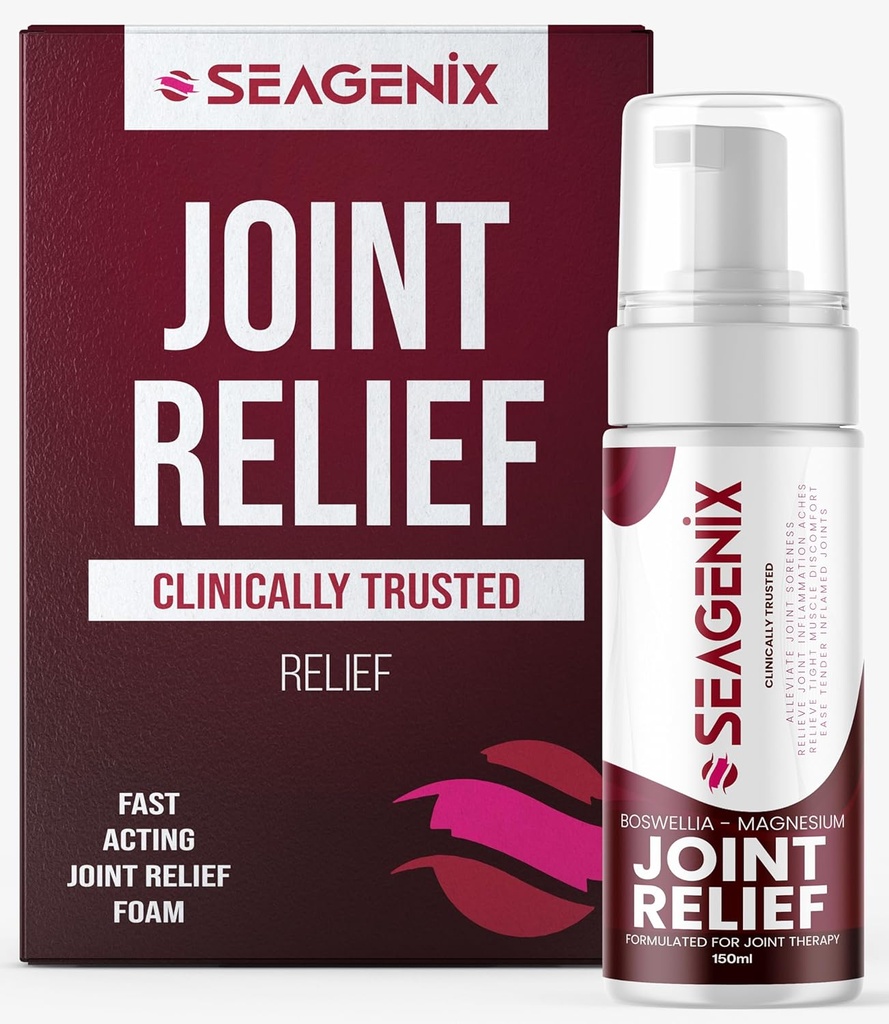 Joint Relief Muscle Foam - Joint Spray Boswellia Magnesium Formel - Relax Stiff Joints - Ease Muscle Discomfort Fast - All Natural - Relief för förvärrade gemensamma och muskler