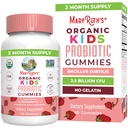 MaryRuth Organics Kids Probiotics for Digestive Health | USDA Probiotic Gummies | 2 Month Supply | Kids Probiotics | Immune Support | Gut Health Supplement | Vegan | Non-GMO | Gluten Free | 60 Count