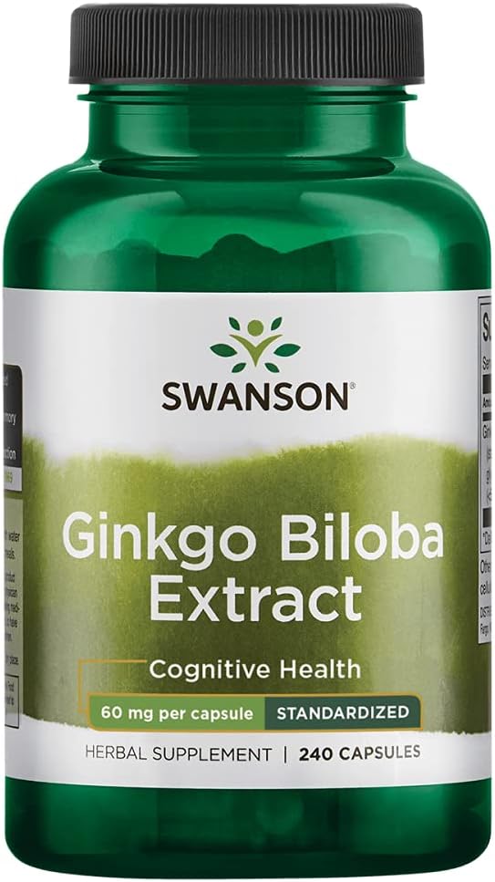 Swanson Ginkgo Biloba Extract 24% 60 Milligram 240 kapslar