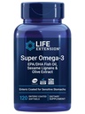 Life Extension Super Omega-3 EPA / DHA Fish Oil, Sesam Lignans & Olivextrakt - Hjärthälsa, Hjärnhälsa, Inflammation Health Support, Gluten-Free, Enteric-Coated, Non-GMO, 120 Softgels