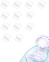12 PCS Silicone Pods återkallar tillbehör för Navage Nasal Care, Spara salt för enkel drift (vit)