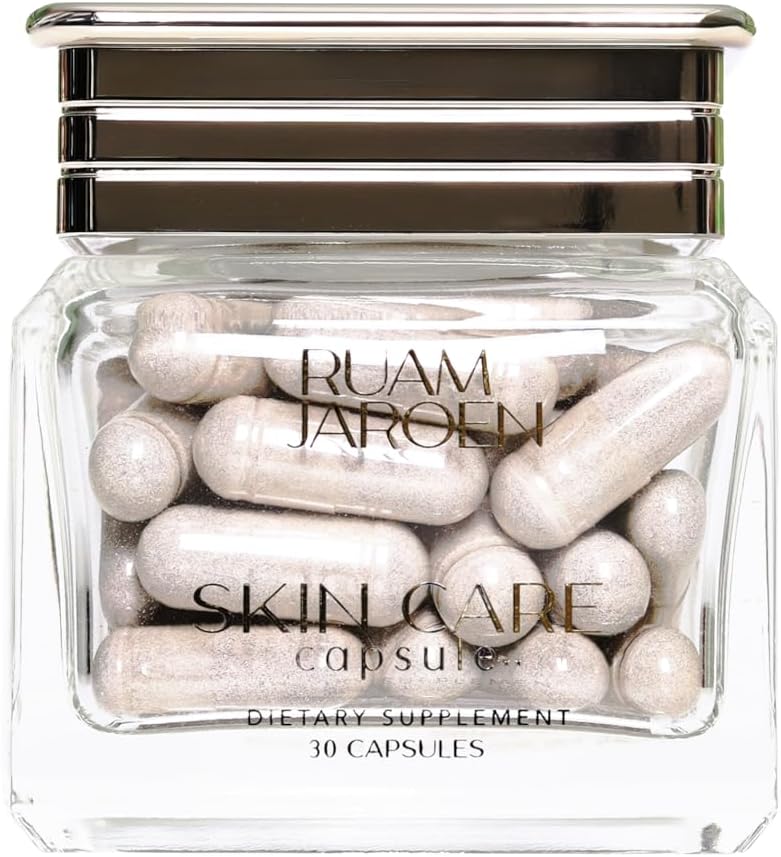 Skincare Capsule-Multivitamin for Support Skin - Hyaluronic Acid, Collagen och Niacinamide Hydrating inifrån, Supplement for Healthy Glow Skin.