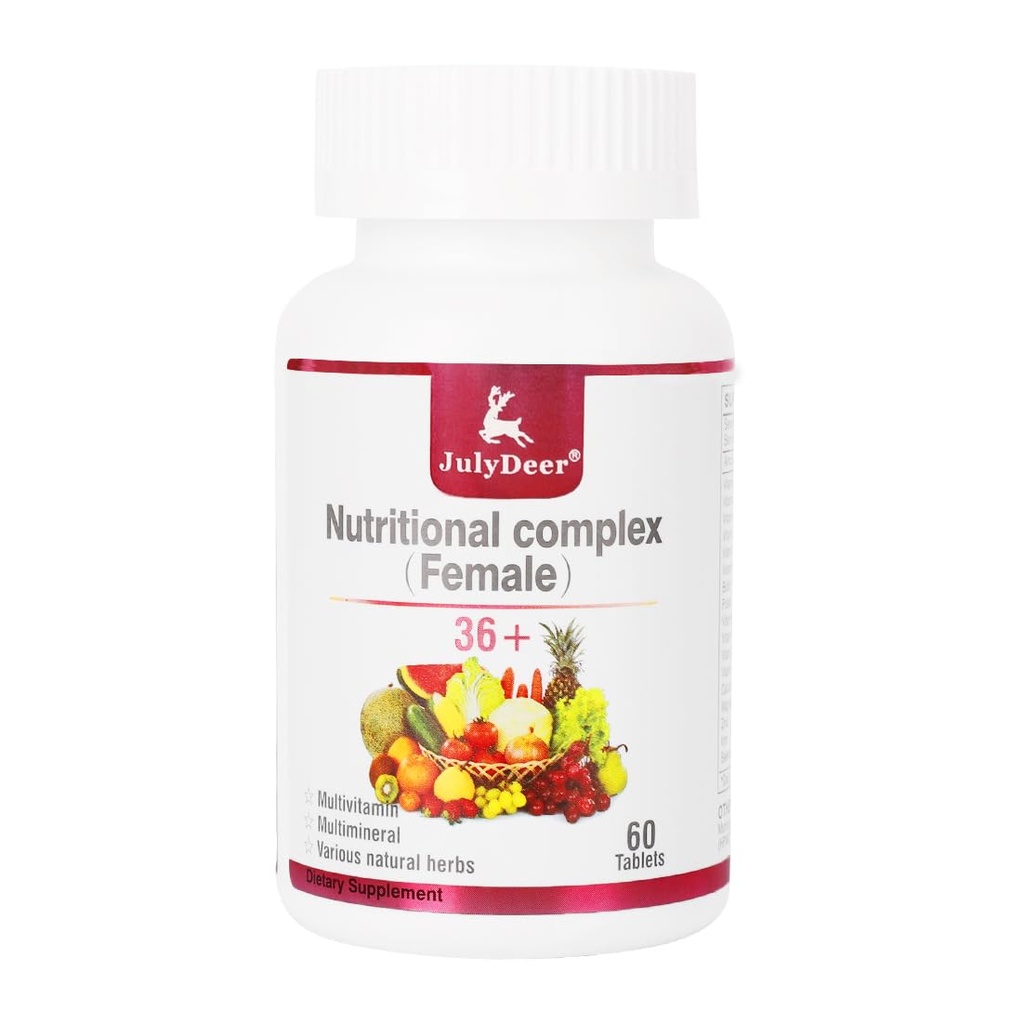 En daglig multivitamin för kvinnor - komplett multimineral och multivitamin med vitamin A, C, D, E och B-Complex, Zink & Mer vitaminer för immunitet, energi, hår, hud och naglar - 60 tabletter