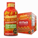 Vitamin Energy Focus+ Extra Strength Energy Shot Tropical Infusion 48 Pack, 260mg Natural Caffeine, B-Vitamins, CoQ10, Amino Acids, Focus, Productivity & Clarity, Zero Sugar, Gluten-Free, 1,93 fl oz