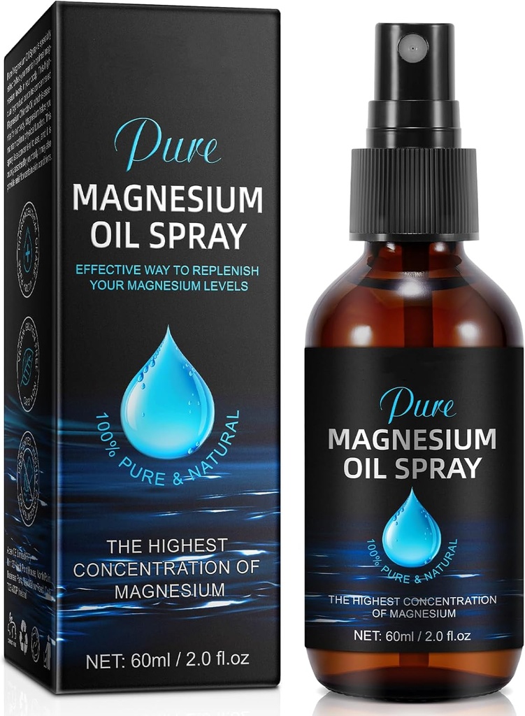 Generisk Magnesium Oil Spray, Magnesium olja för fötter, 100% ren organisk naturlig magnesium olja spray, lätt att absorbera användning, Magnesium olja spray för fötter