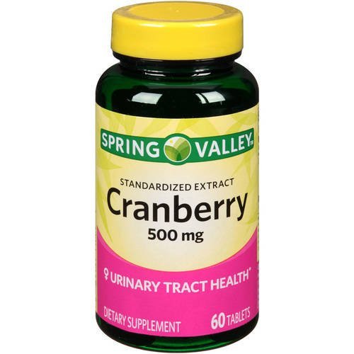 Spring Valley - Cranberry 500 mg, standardiserat extrakt, 60 tabletter