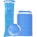 HCS Bulk Emesis Bags Disposable - Premium, Hospital Grade, Adults & Kids - Vomit Bags Disposable for Car, Travel, Home Use - Kasta upp, Barf, Puke - 144, Strong (40 fl oz)