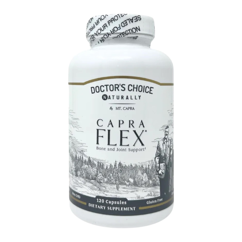 CapraFlex av Mt Capra | Bone och Joint Support Supplement med kycklingkollagen, Hyaluronsyra, gurkmeja och örter för gemensam vitalitet | 30 portioner - 120 kapslar