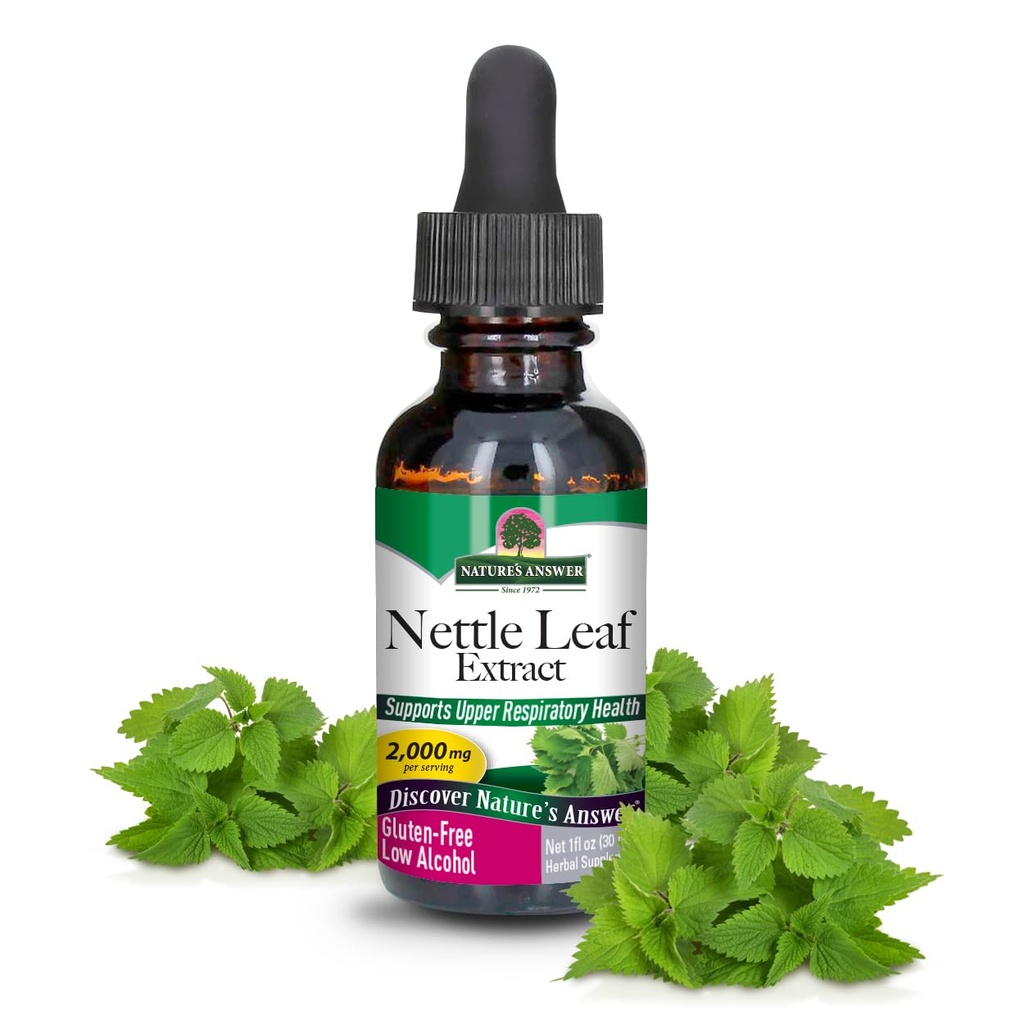 Naturens svar nötkreaturblad med organisk låg alkohol 1 Fluid Ounce | Herbal Supplement | Hjälper till att främja immunhälsa | Non-GMO, Kosher, Gluten-Free