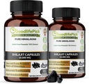 Premium Himalayan Shilajit kapslar från Potent Shilajit Rich i Trace Mineral & Fulvic Acid High Altitude Sourcing. Extraherad traditionellt allNatural NonGMO No Stearate No Rice Flour (Pack of 2)