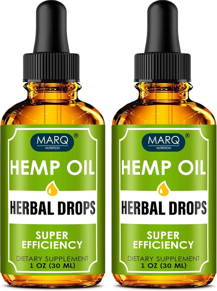Hmp Oil (2 Pack) - 500 000 - Colorado Sed Extract - Natural Omega 3, 6, 9 Source - Tillverkad i USA - Provids Restful Sleep
