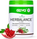 OZIVA Plant Based HerBalance for PCOS | PCOS Supplement for Women for Hormonal Balance & Better Menstrual Cycle | PCOS Drink med Inositol, Shatavari,Chasteberry, Ashoka Certified Clean & Vegan, 250g
