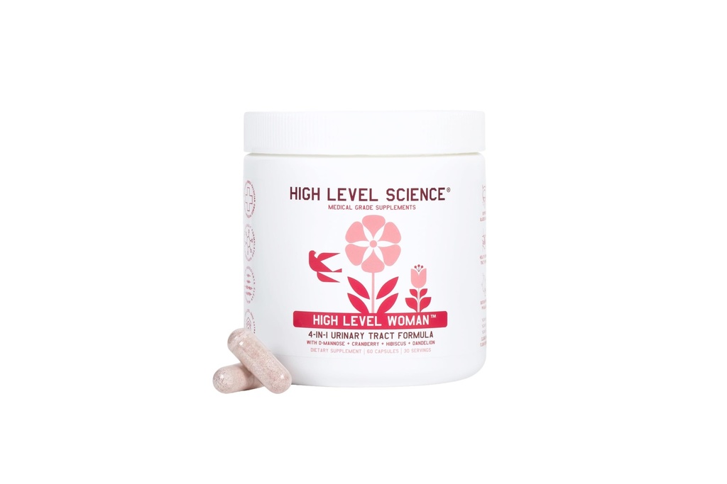 Hög nivå D-Mannose 1000mg, Urinary Tract & Bladder Health Support, D Mannose Supplements for Women, Cranberry, Hibiscus & Dandelion, Utri Cleanse, 60 Capsules, Vegetarian, Gluten Free