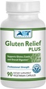 Gluten Relief Plus - 90 vegetariska kapslar - Gluten Digestion Support - Premium Natural Digestive Enzyme Formel - Innehåller DPP-IV Enzyme Komplex - AST Enzymer