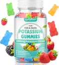 Softbear Potassium Citrate Gummies, High Potency Potassium Citrate 1000mg stöder Leg Cramps & Muscle Health Potassium Gummies för vuxna och barn blandade frukt smak 60 greve