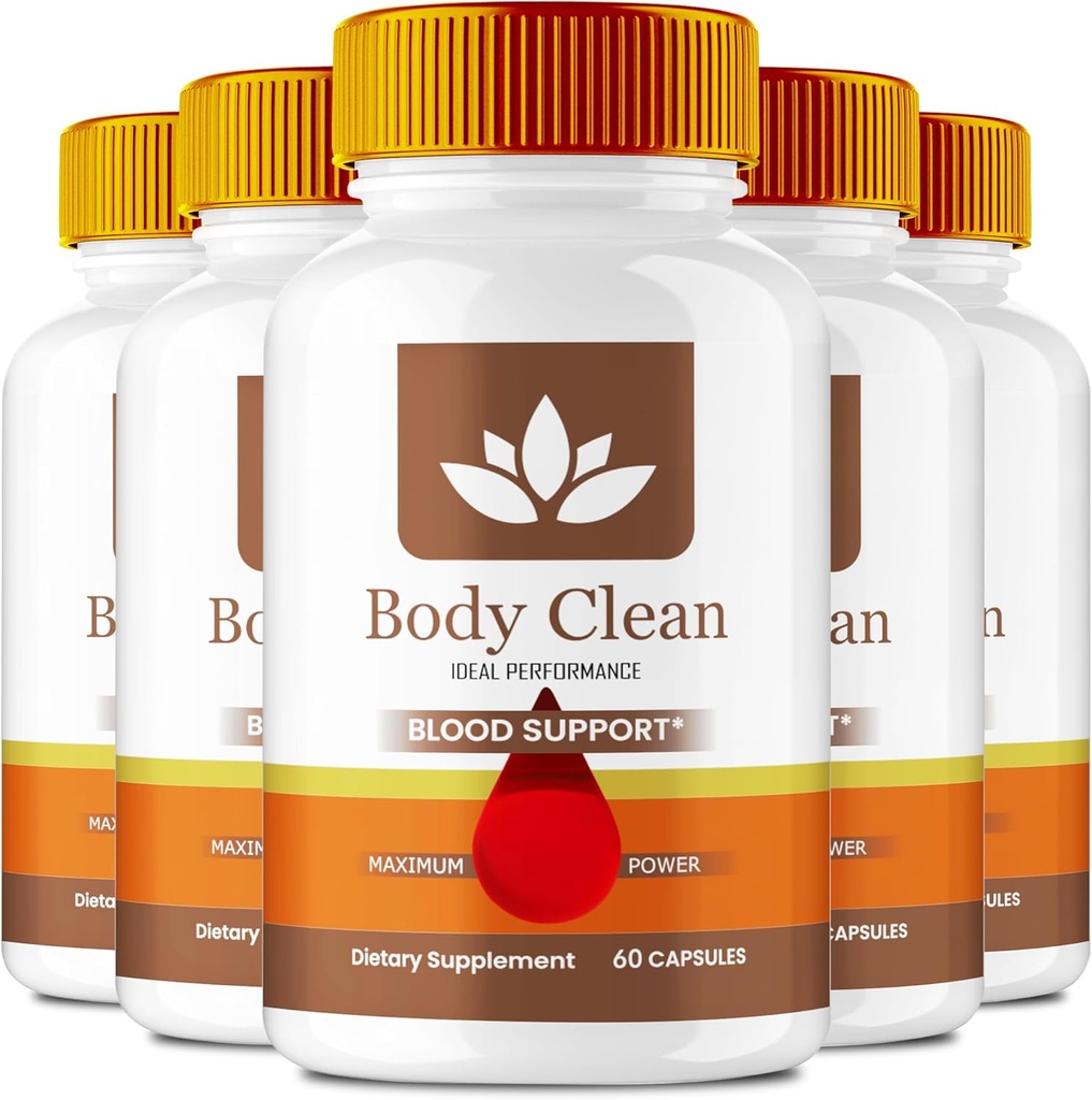 Body Clean Pills, Officiell BodyClean Supplement Capsules - Maximal styrka, Body Clean All Natural Formula Pills, BodyCleanse Glyco Optimizer Complex, BodyClean Health Support Reviews (5 Pack)