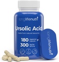 LongLifeNutri Ursolic Acid 300mg - Källa från Rosemary Leaf Extract, 180 vegetariska kapslar, organiskt tillskott för muskeltillväxt och återhämtning, 2-månaders leverans, Lab Testad, GMP Certified, Made in USA