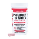 NatureWise Probiotics for Women + Organic Prebiotics D-Mannose & Cranberry - Vaginal Probiotics for PH Balance, Digestive & Urinary Tract - 18 Strains, 20 miljarder CFU - 60 kapslar