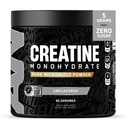 All Black Everything Creatine Monhydrate | 60 portioner | Unflavored | Micronized Aminosyrapulver | Cellulär energi | Kognitiv funktion | Glutenfri och Keto Friendly