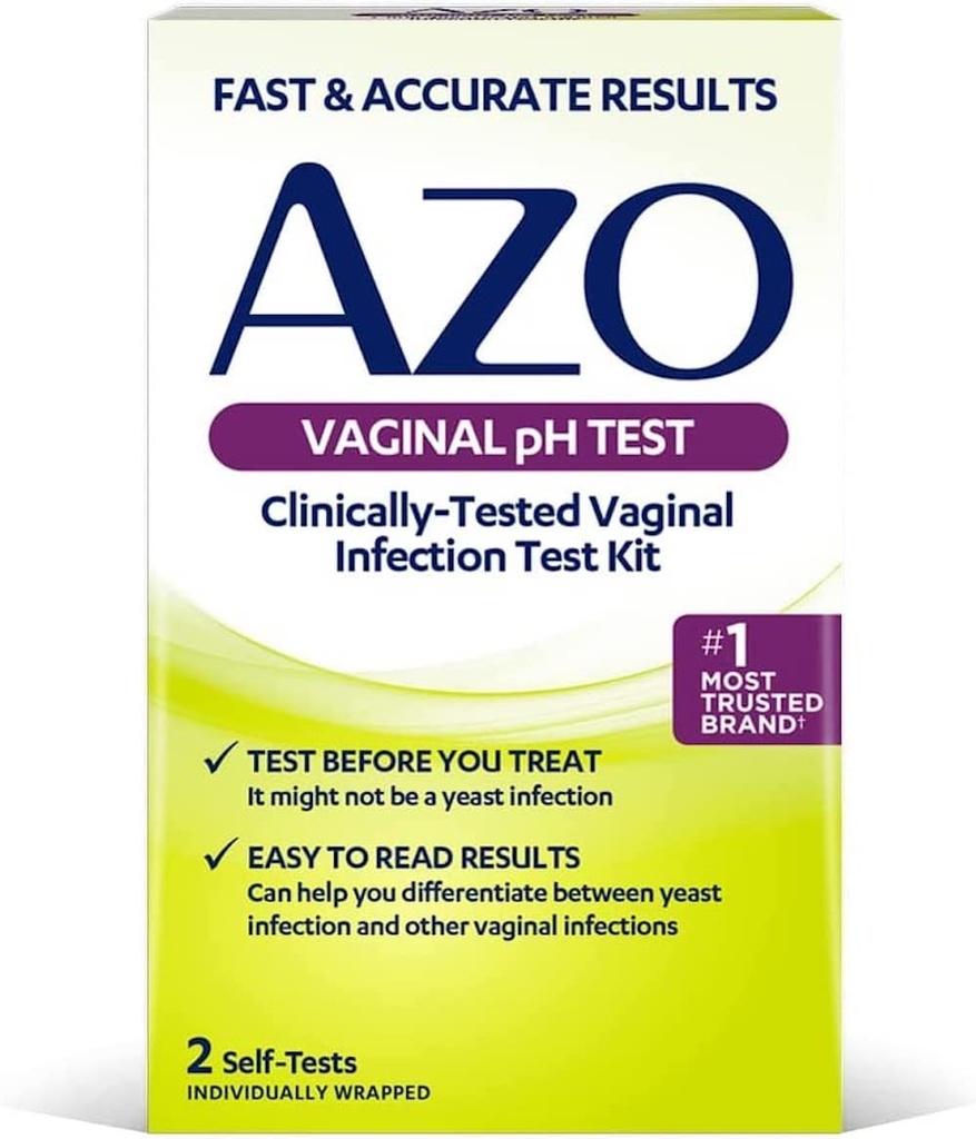 AZO Vaginal pH Test Kit, kliniskt testad vaginal infektionstestkit, FSA / HSA berättigade, snabba och korrekta resultat, från # 1 mest betrodda urinhälsovarumärke, 2 självtester