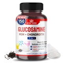 Glukosamin Chondroitin MSM - Joint Mobility Support Supplement Förbättrad med Collagen, Hyaluronic Acid, vitamin D3 | 150 kapslar