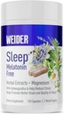 Weider Melatonin Free Sleep Aid Supplement med KSM-66 Ashwagandha, Magnesium, Lavender, Lemon Balm, Chamomile, Valerian och Passionflower Extracts, Hormone & Drug- Free, Non-Habit Forming, 120ct