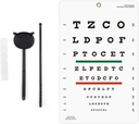 Eye Chart Snellen Eye Chart Wall ChartSnellen 10feet Charts for Eye Exams Eye med Fixing Sticker 9 X 14 tum med Eye Occluder och Pointer 4 Fixation Patches