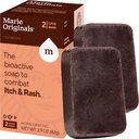 Marie Originals Itch Relief Soap Body Wash Bar - All Natural Instant Relief från Insect Bites, Chicken Pox, Chiggers och andra hudirritationer dvs. Anti-Itch Calming tvål (2 Pack)