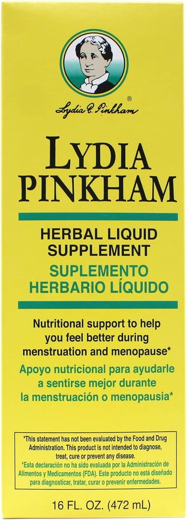 Lydia Pinkham Herbal Liquid, 16oz Per flaska