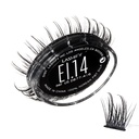 Lashify Extreme Ice 14mm Gossamer DIY Eyelash Extensions Refill, den första någonsin Dual-Fibered Lash som har både tunna och tjocka fibrer, svarta, enkla falska ögonfransar