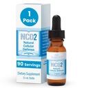 Waiora NCD2 aktiverade bästa rena Zeolite flytande droppar - naturlig kroppsrengöring och immunstöd med Zeolite Clinoptilolite Liquid, pH Balance Formel, All-Natural - 1 flaska (0,5 uns.), 90 portioner