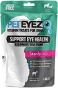PetEyez Tear Stain Remover Vitamin Treats for Dogs - Support Eye Health & Reduce Itching & Tear Stain Buildup - 100% naturliga hundbehandlingar med superfoods, antioxidanter och näringsämnen - Lamb Flavor - 1oz