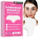 Forehead Wrinkle Patches Smoothing Overnight - Anti Wrinkle Patches for Face och Forehead Fine Lines & Frown Lines - Med Aloe, Collagen, Vitamin E, Hyaluronic Acid | 12 pcs