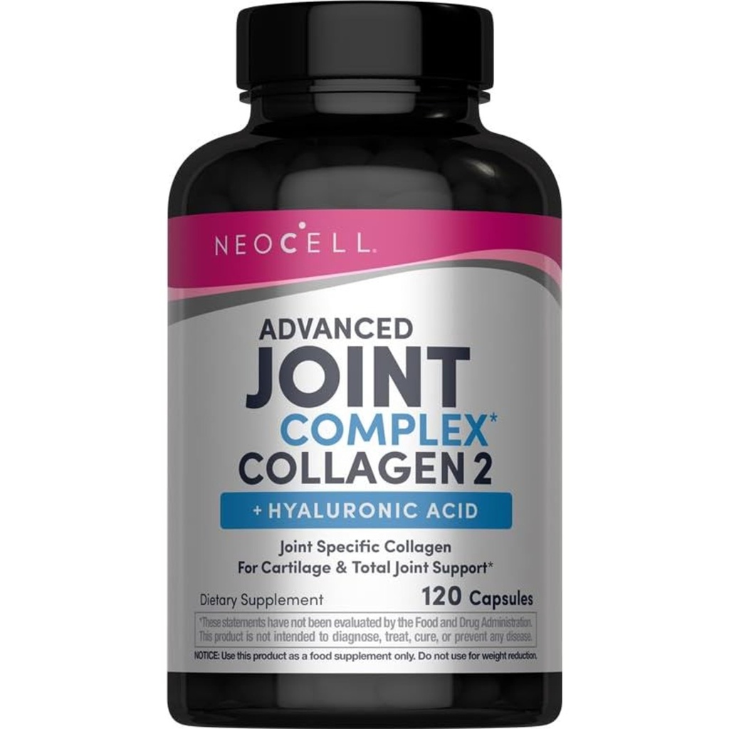 NeoCell Joint Complex Supplement | 120 kapslar | Plus Hyaluronsyra | Collagen Typ II