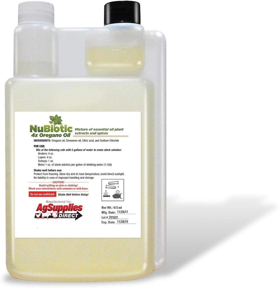 4X Concentrate Oregano Oil för kycklingar och Turkiet - 32 OZ