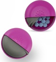 Round Travel Pill Organizer - Portable Small Pill Box for Purse - Compact, Leak-Proof Medicine Container for Pills, Vitamins, Fish Oil, Supplements - BPA-Free, Durable Design, 2.75 "(Pink)