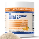 L-arginin PRO | 5,500mg L-arginin Plus L-Citrulline 1,100mg Orange Powder Drink Mix Supplement för ökad Nitric Oxide Production