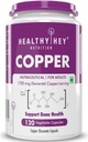Nutrition Chelated Copper Gluconate - Mycket biotillgänglig form - Icke-GMO, Gluten Free -120 Veg. kapslar
