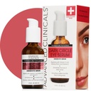 Advanced Clinicals Dark Circle Caffeine Under Eye Serum For Face With Hyaluronic Acid Moisturizer + Peptides | Brightening Vitamin C Serum Helps Improve Look Of Puffy Eye & Fine Lines, 1.75 Fl Oz