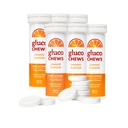 Glucochews Orange Glucose tabletter - 60 tabletter (10 per Tube, 6 fickor) - 3,8 g snabbverkande glukos varje - ökar energi och blodsocker - Glutenfri, fettfri, koffeinfri