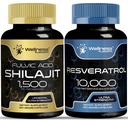 WELLNESS LABSRX Resveratrol Capsules med Shilajit Pure Himalayan kapslar