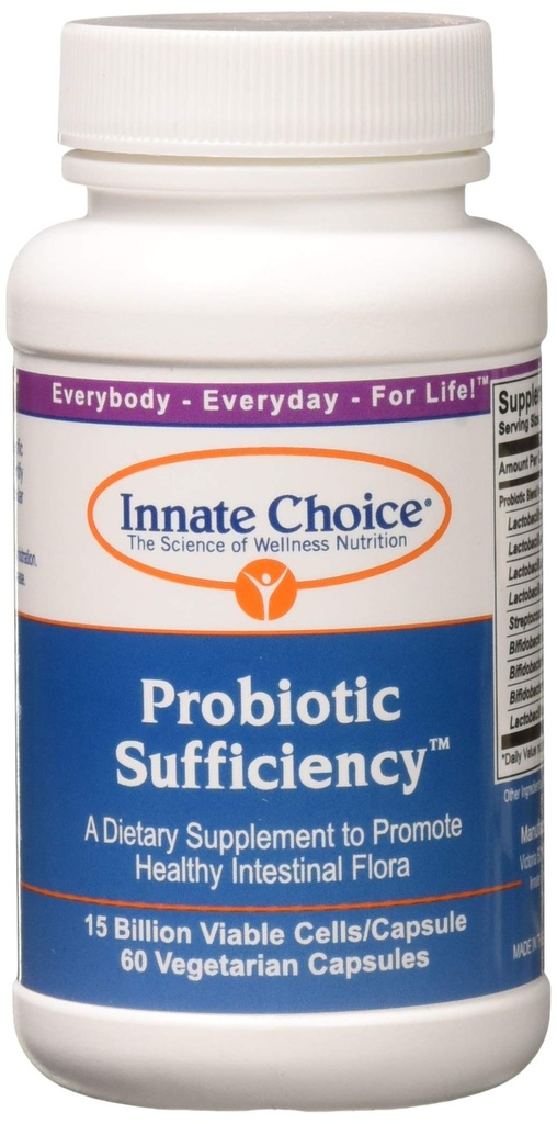 Innate Choice Probiotic Sufficiency, 60 vegetariska kapslar