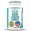 Bari Liquid Force One a Day Bariatric Multivitamin med järn - Snabb Absorption Gel Caps för gastric Sleeve, Bypass, Duodenal Switch - Superfood Blend - Bariatric Must Haves för kvinnor och män