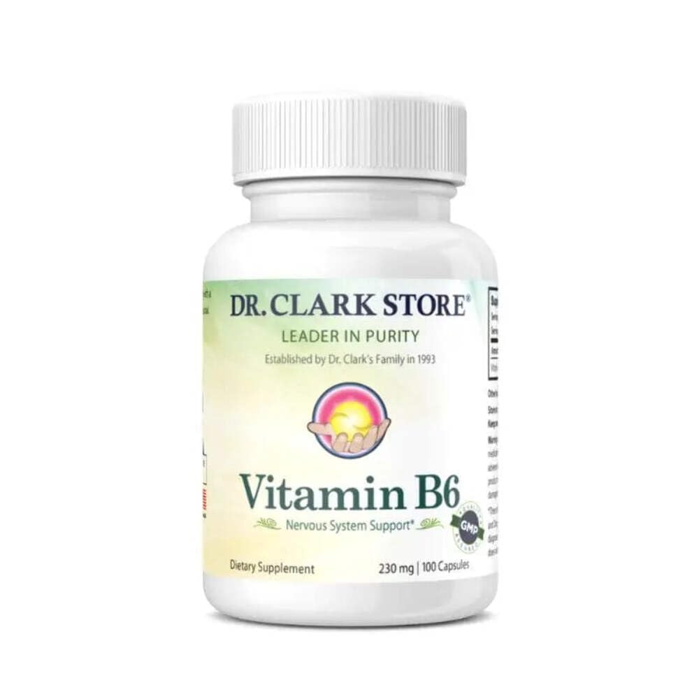 Dr Clark Vitamin B6 Supplement, 230mg, 100 kapslar